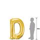 34in Gold Letter Balloon (D)